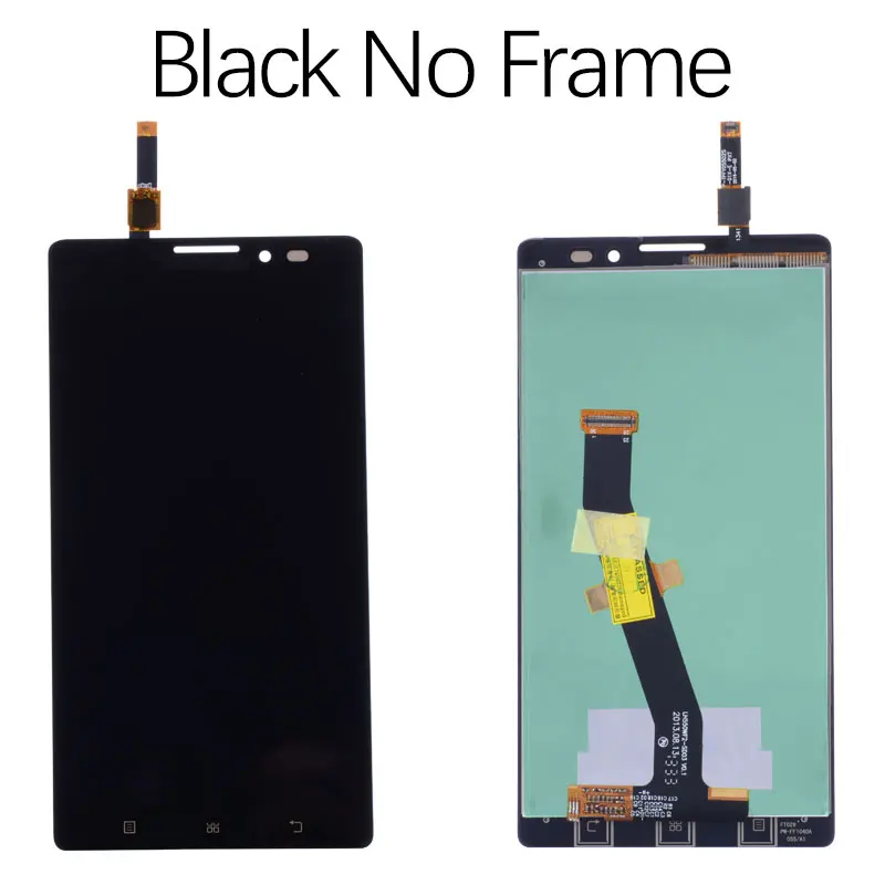 5," дисплей для lenovo Vibe Z ЖК-дисплей с сенсорным экраном дигитайзер сборка K910 сменные детали для ЖК-экрана - Цвет: No Frame Black