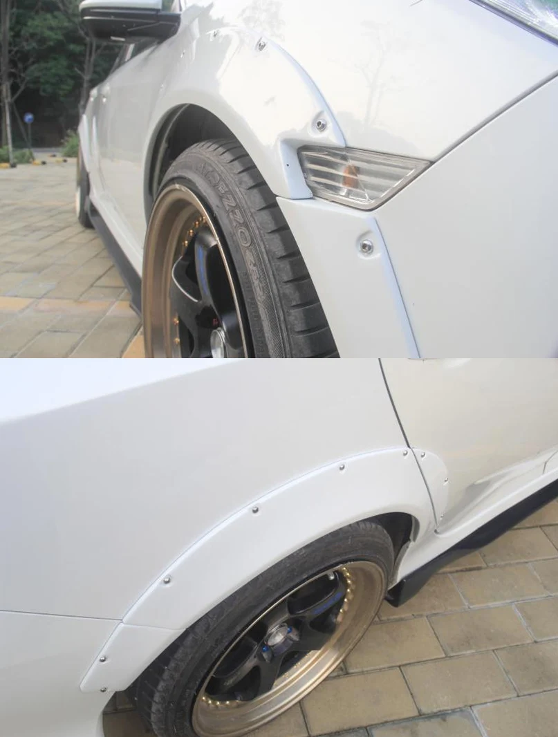 Для HONDA CIVIC переднее колесо для бровей+ заднее колесо для бровей for16-18 Honda Civic10TH окруженный широким колесом для бровей Комплект Авто