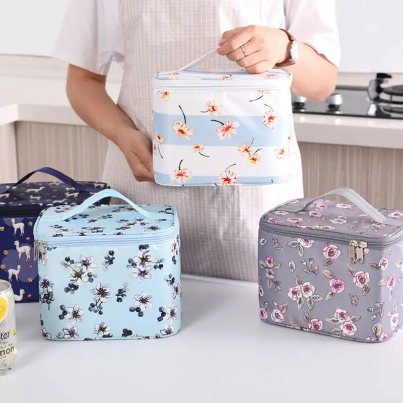 

2019 New Childrens Kids Adult Waterproof Thermal Lunch Bags Insulated Cool Bag Picnic Bags School Lunchbox