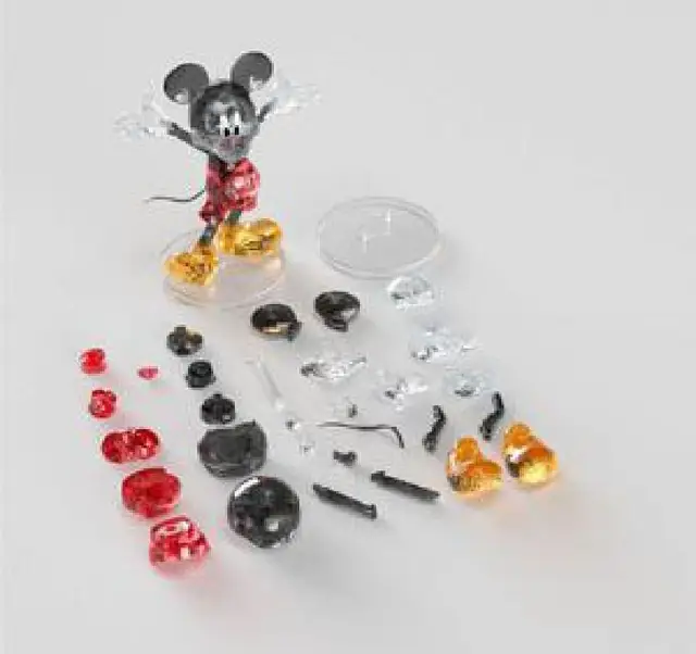 Disney Mickey Magic House Crystal Building Blocks Three-dimensional Assembled Model Toys Adult Children's Educational Toys Gift 4