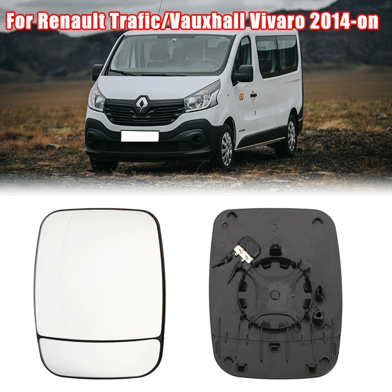 

Автомобильное боковое зеркало заднего вида, электрообогрев, стеклянный отражатель для Renault Trafic / Vauxhall Vivaro 2014-2020, боковое зеркало с боковым крылом