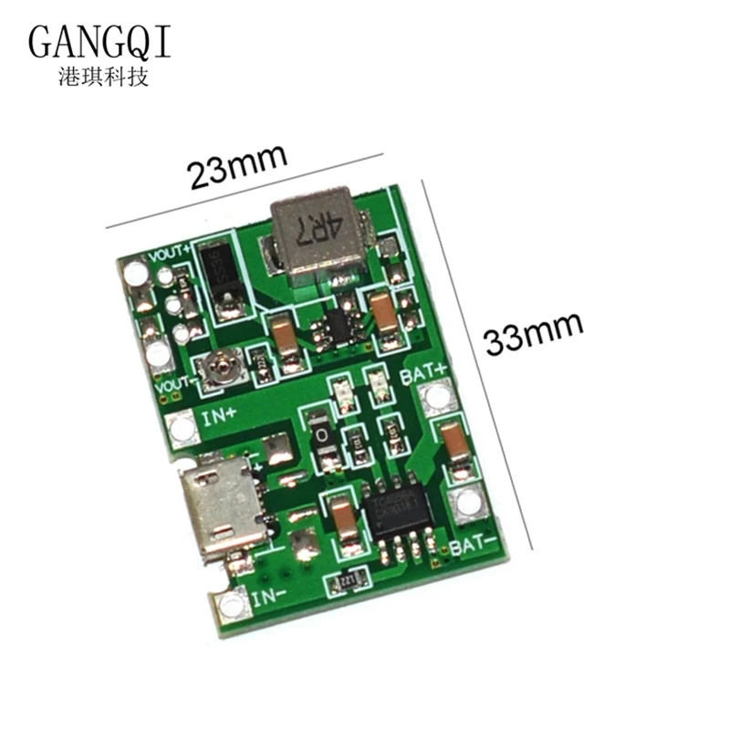 Power Supply Module 5 PCS 3.7V 9V 5V 2A Adjustable Step Up 18650 Lithium Battery Charging Discharge Integrated Module