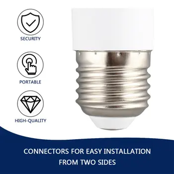

ANENG Fireproof Material E27 To E14 Lamp Holder Converter Durable Home Socket Conversion Portable Light Bulb Base