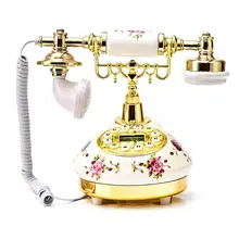 Керамический Европейский телефон американский стиль телефон стационарный ретро телефон розовый Настольный телефон для домашнего офиса Декор