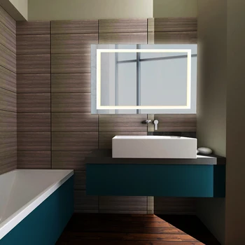 

Ridgeyard Wall Hung Bathroom Illuminated LED Mirror Demister Pad Touch Control 700x900mm