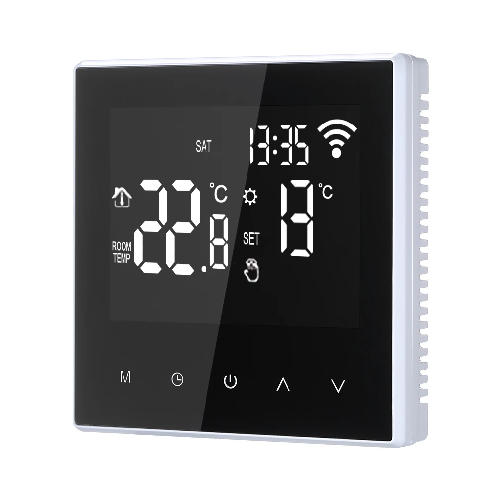 Регулятор температуры для электрического отопления пола вода/газовый котел с ЖК-экраном Wifi умный термостат с управлением приложения