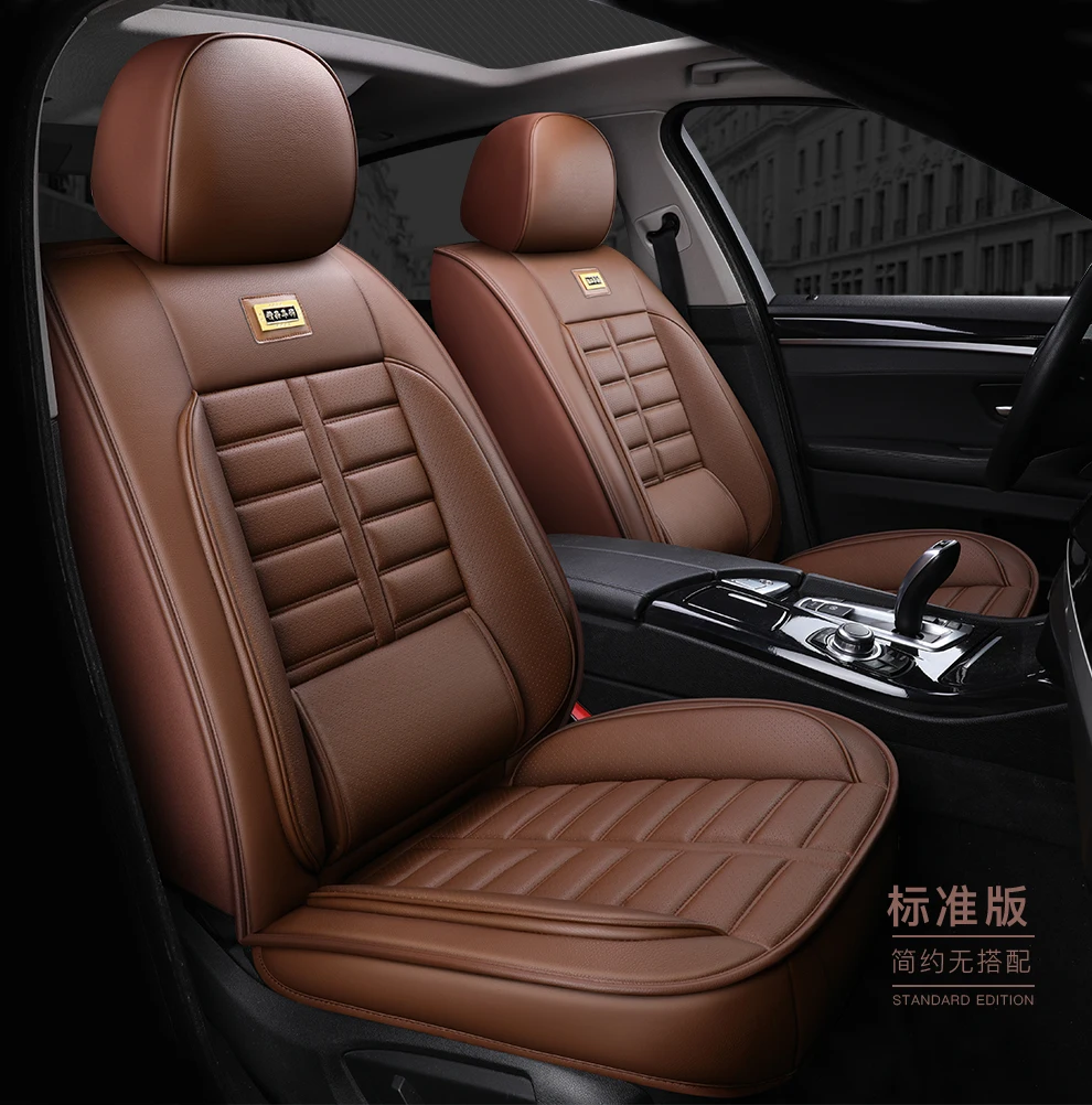 Full Coverage Eco-leather auto seats covers PU Leather Car Seat Covers for nissanterrano 2 tiida versa x-trail t30 t31 t32 xtra