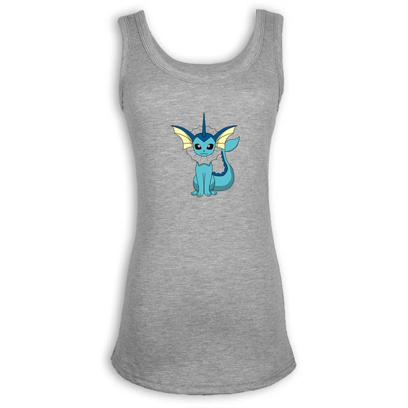 Жилет с покемонами, Vaporeon, Espeon, flarion, Glaceon, Leafeon, Sylveon, Vaporeon, майки без рукавов, хлопковые повседневные топы