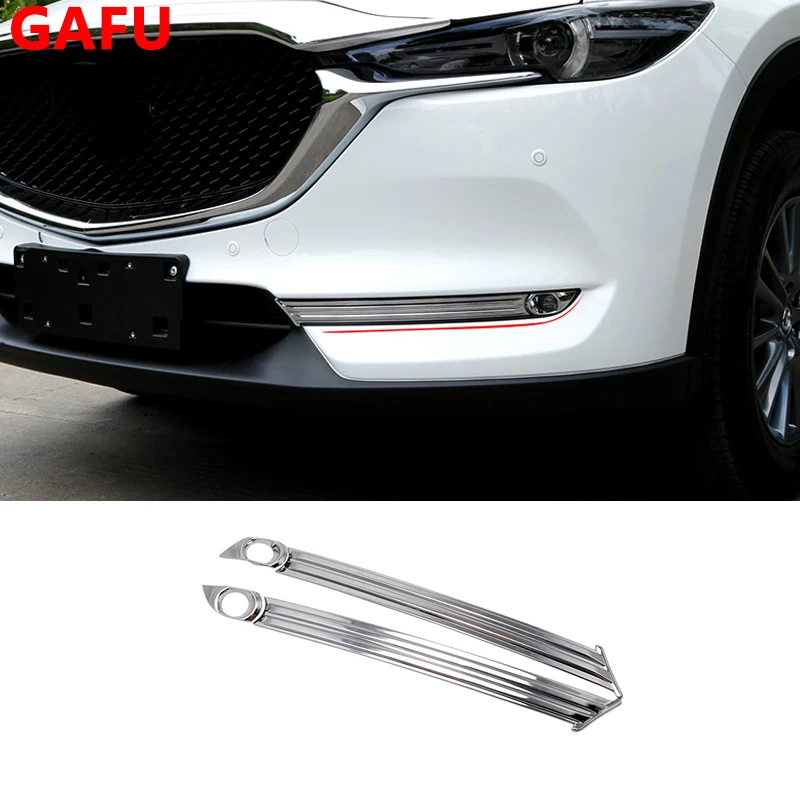 

For 2017 2018 2019 Mazda CX-5 CX5 2020 2021 Front Fog Light Cover Trim Front Bumper Protector Frame ABS Exterior Accessories