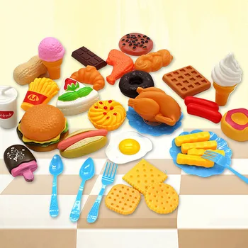 

34pcs Children's Kitchen Toys Cutting Fruit Vegetable Plastic Drink Food Kit Pretend Play Early Education Toy For kids