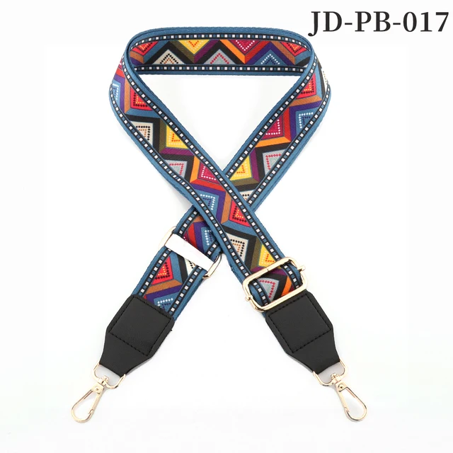 Bag Parts Accessories Shoulder Strap  for Handbags Adjustable Bag strap leather Belt Wide Rainbow  Purse Strap for Bag Replaceme JD-PB-017