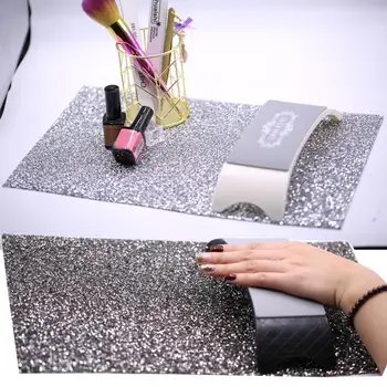 

Nail Art Table Mat Salon Practice Cushion Background Cloth Waterproof Pad Pillow Hand Holder Foldable Hand Rest Manicure Tool