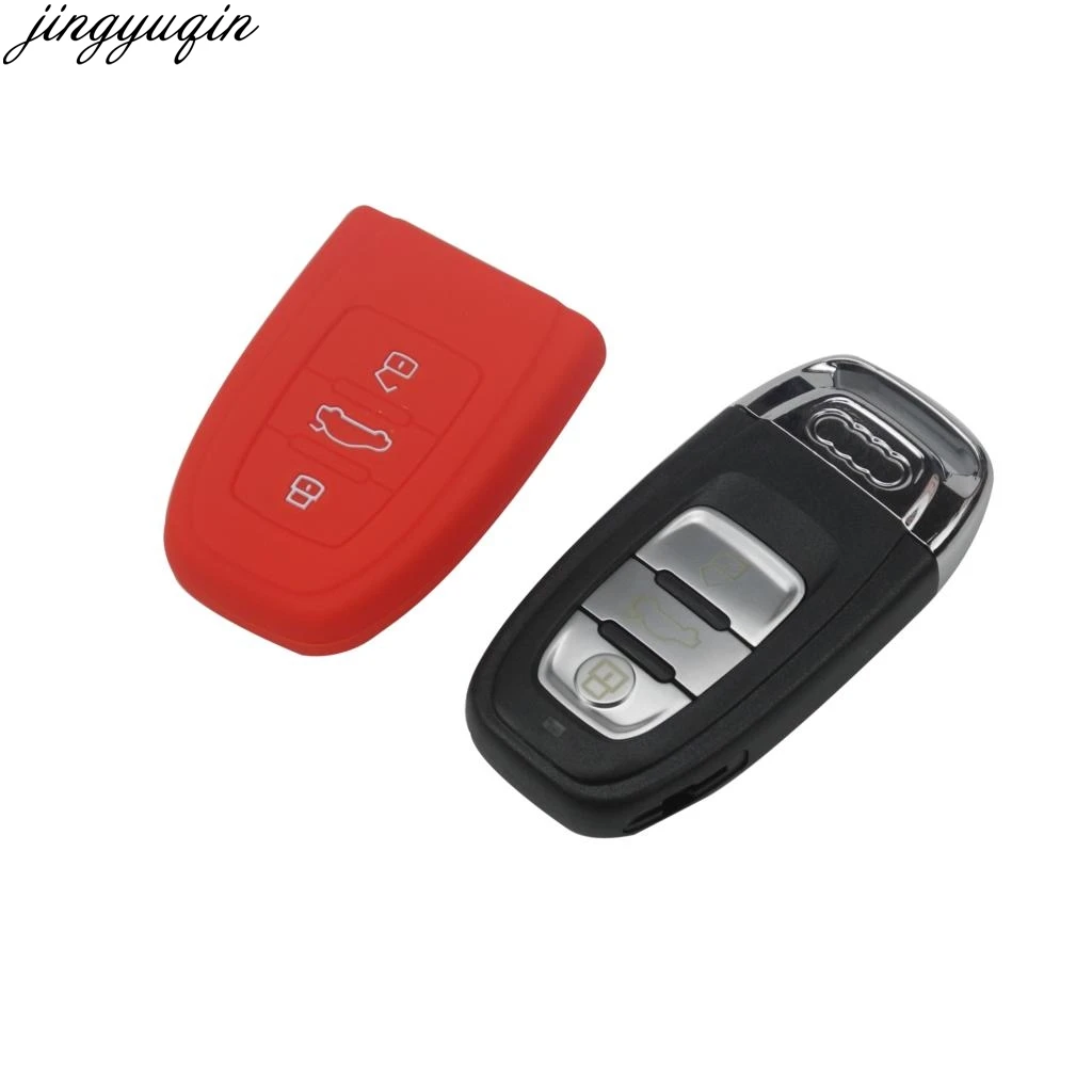 3 кнопки силиконовый Автомобильный Брелок дистанционного управления с ключом