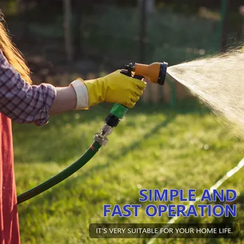 

3/4 inch 1Set Garden Hose Quick Connect Plastic Fitting Water Hose Connectors Irrigation valve garden hose tap adapter #YL10