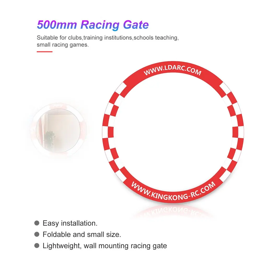 500mm Round Flying Racing Gate Game Competition Door FPV Racing Pop-up Gate for 3 Inch Tiny Whoop Race Micro FPV Drone