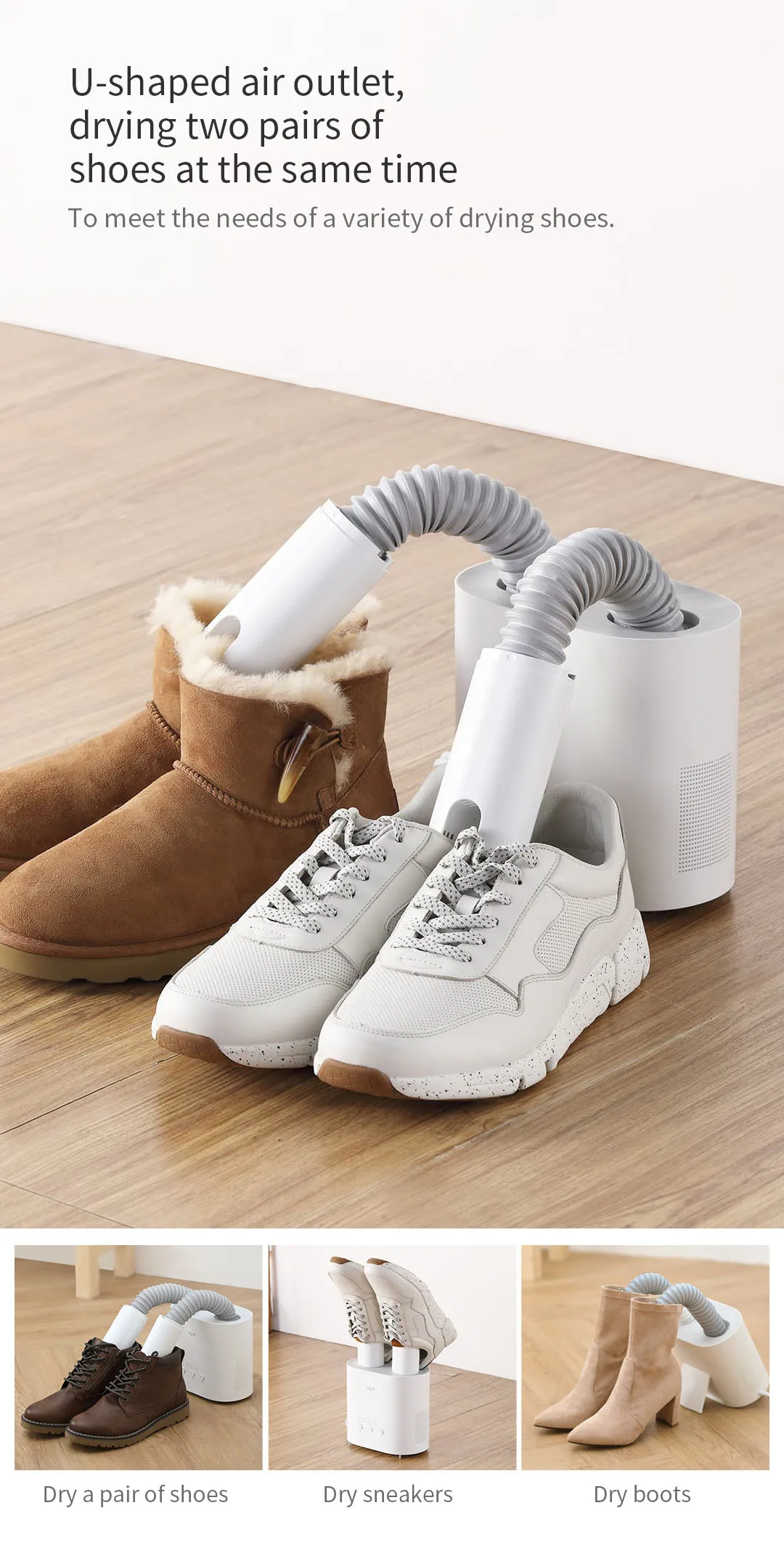 Deerma HX10 Intelligent MultiFunction Retractable Shoe Dryer