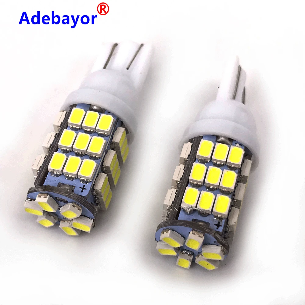 Автомобильные светодиодные лампы 100 шт./лот t10 42 smd W5W 194 1206/3020 42SMD 42led холодный белый