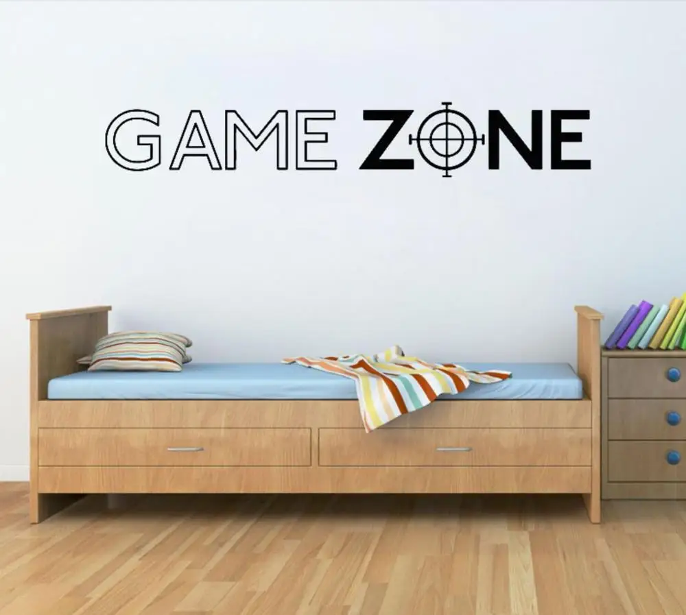 Игровая зона играть PS3 PS4 художественная стена с цитатой Стикеры s наклейки двери
