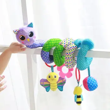 

Soft Infant Crib Bed Stroller Toy Baby Rattles Plush Doll Educational Toys Hanging Toy baby Toys Hanging Decoration 0-12 months