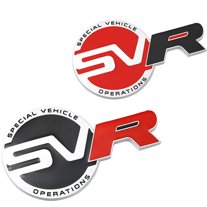 

3D Metal SVR SV Autobiography Emblem Badge Rear Tail Trunk Decal Car sticker For Land Rover Range Rover Sport Evoque Discovery
