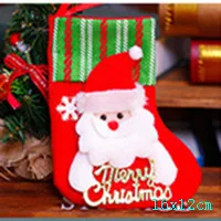 style 10-36-santa Подарочный Рождественский чулок сумки рождественские украшения для дома год подарки сумка с утолщённой меховой опушкой, хороший носки натальное дерево украшения Подарки - Цвет: style 10-36-santa
