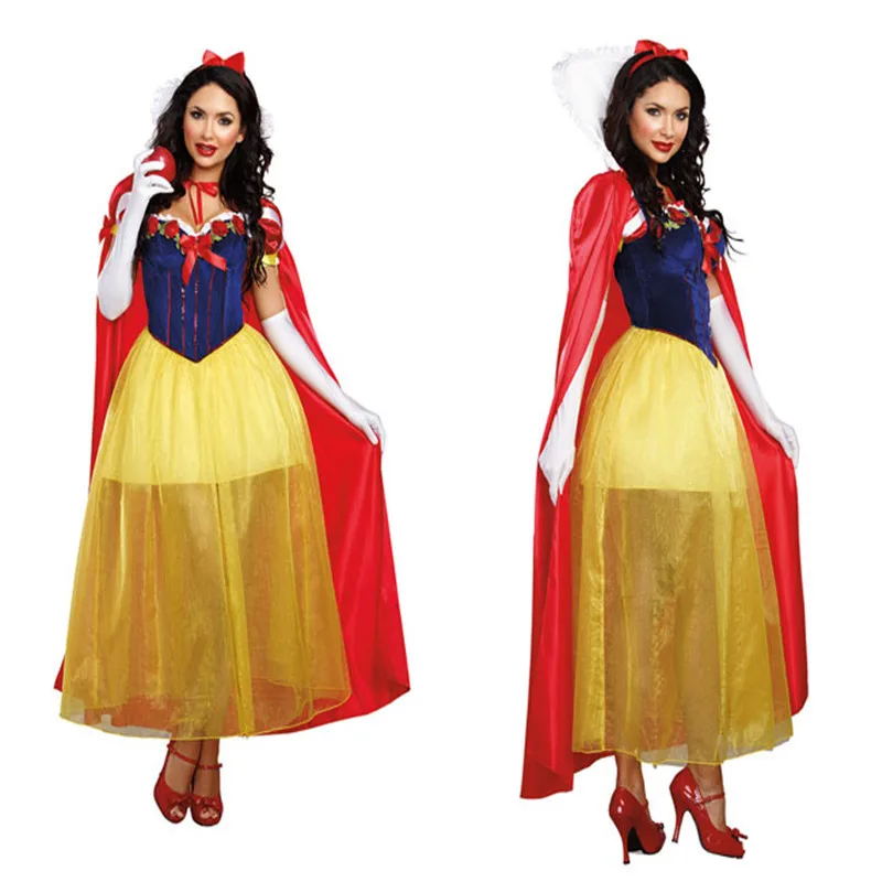 

Photo Shoot Europe And America Christmas Halloween Clothing Cosplay Clothes Long Skirts Snow White Princess Clothing Performance