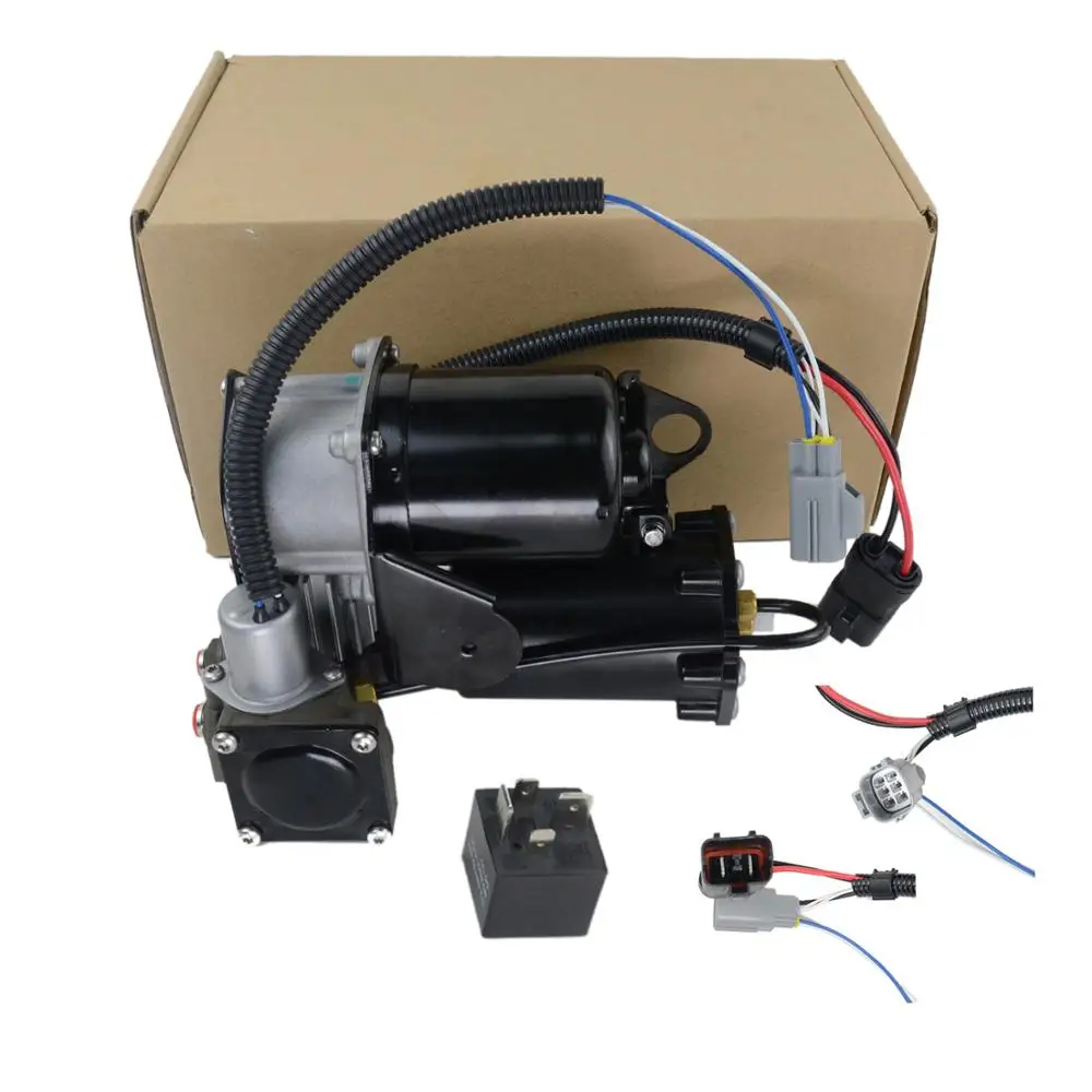 LR072537 Air Suspension Compressor Pump & Relay & Pipe Kit LR023964 LR061663 