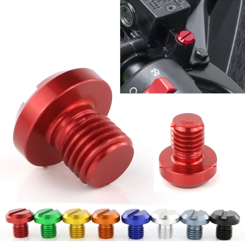 

M10 1.25 1 Left and 1 Right-Hand Threaded 1 Pair of Motorcycle Mirror Hole Plugs Screws Fit For YAMAHA MT-07 FZ 07 MT 09 FZ 09