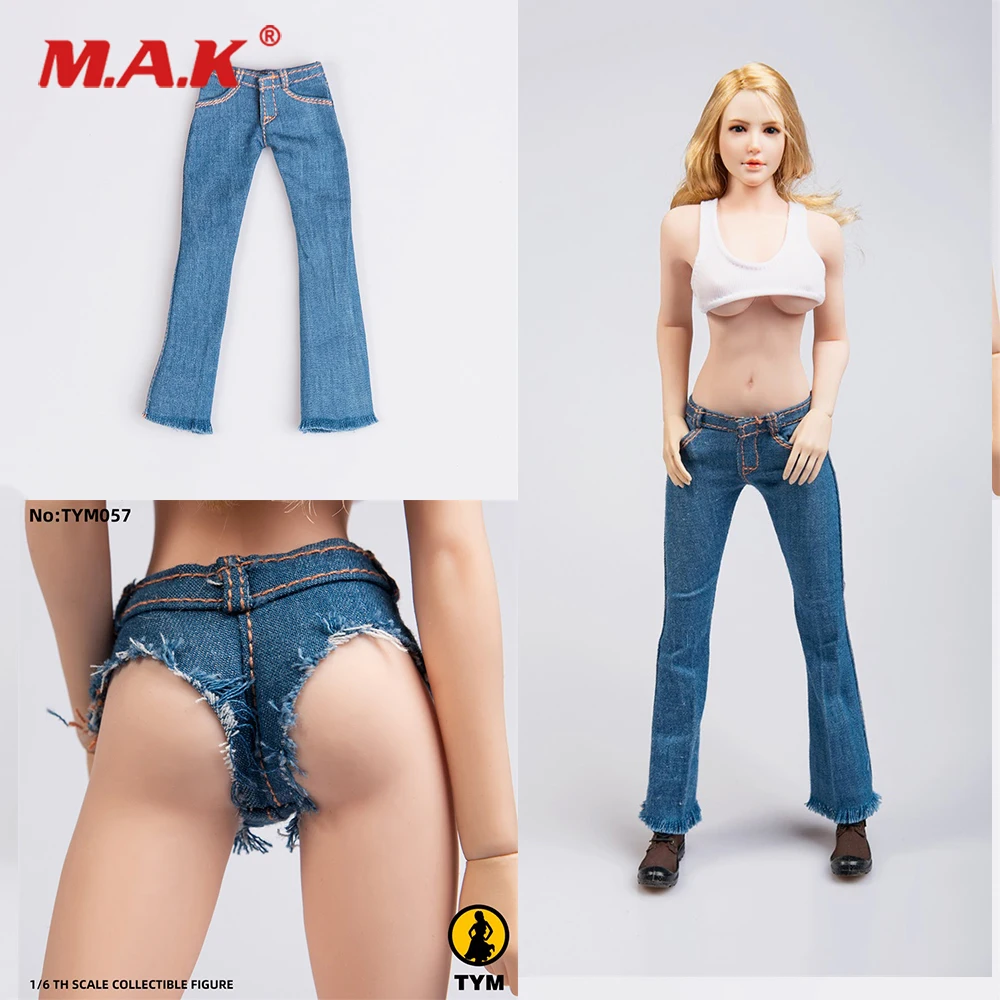 1/6 Женская фигурка одежда аксессуар тим057 сексуальные горячие джинсы для девушек