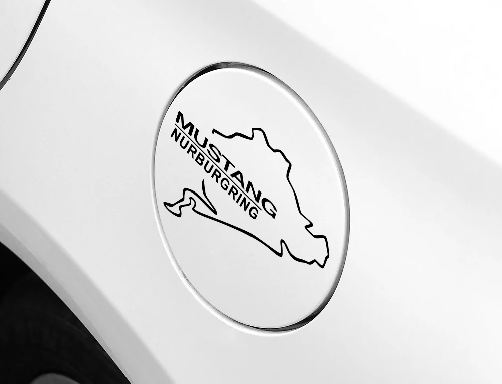 Авто Декор ПВХ крышки топливного бака автомобиля наклейки для Ford Mustang Racing Nurburgring Светоотражающие авто отделка виниловые автомобильные аксессуары