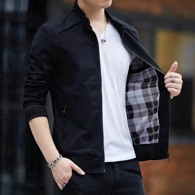 Autumn MEN'S Coat Handsome Denim Top Gown New Style Korean-style Trend Handsome Clothes Jacket Thin