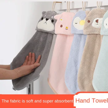 

Cute Animal Paragraph Hand Thickened Water-Absorbing Section Towels Sanitary Napkin Cloth gua jin Kitchen towels microfiber