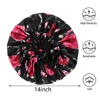 1PC Double Layer Silk Bonnets Elastic Reversible Extra Large Satin Sleeping Cap for Curly/Natural  Hair Women Girl Head Wrap ► Photo 3/6