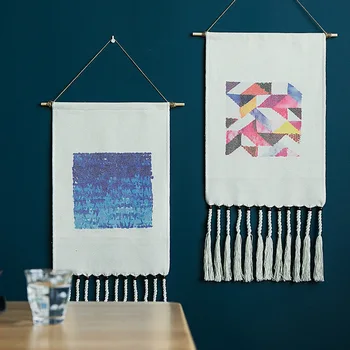 

Famous Yang Zhixiu Wall Hangings European-Style Printed Tapestry Woven Simple Four Seasons Universal Hanging Tapestry
