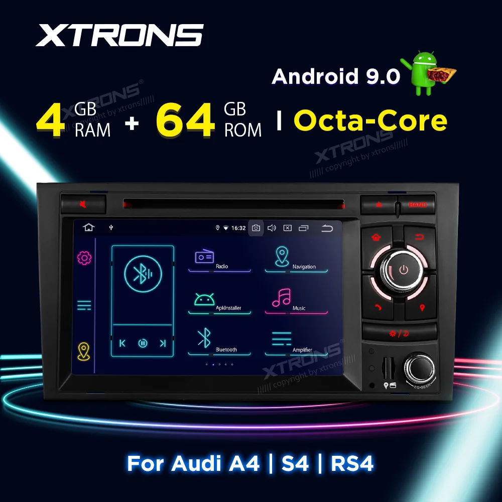 

XTRONS 7'' Android 9.0 PX5 Car Stereo DVD Player Radio GPS OBD for Audi A4 S4 B6 B7 RS4 2002-2005 2006 2007 2008 For SEAT Exeo