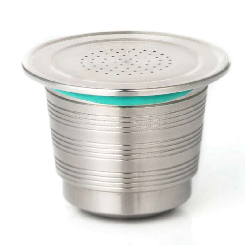 

Refillable Upgrade Round Hole Nespresso Stainless Steel Empty Capsule Metal Reusable Coffee Filter Cup Reusable Cafe Dripper