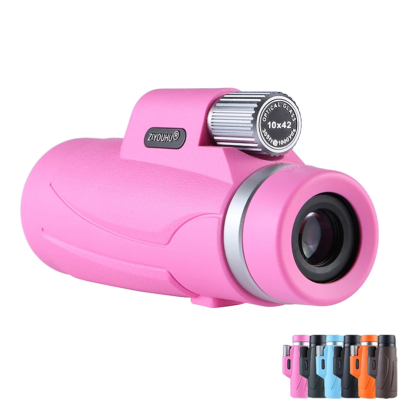 

10x42High-power and High-definition Monocular Telescope Tourist Concert Mountaineering Sports Sightseeing Mirror Various Colors