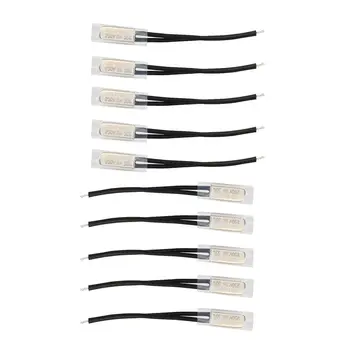 

10 Pcs Bimetal Temperature Control Switch Thermostat 55 Celsius N.C KSD9700