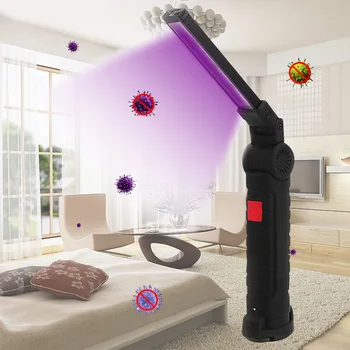 

LED UV Disinfection Lamp Bedroom Tube Germicidal Light Non Slip Portable Handheld Outdoor Camping 10W Foldable Office Sterilizer
