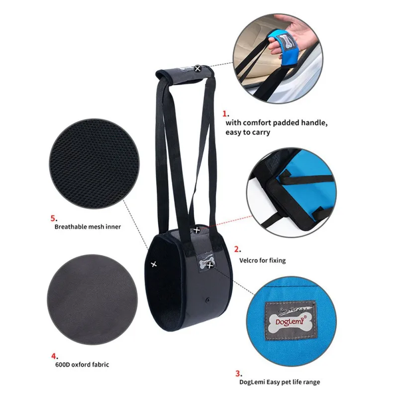 Pet Safety Care Assistive Belt For Elderly Disabled And Injured Dogs Buttocks Support Harness Walking Bracket S M L XL
