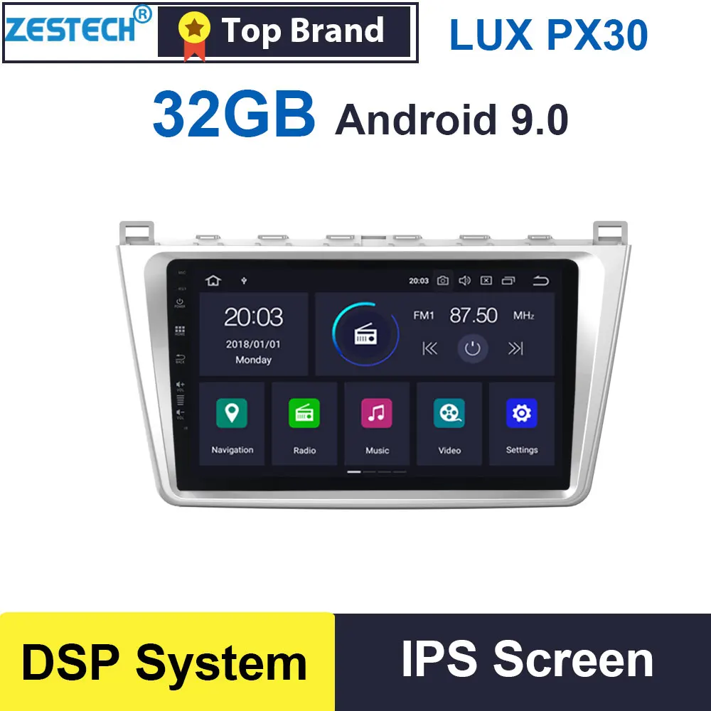 Автомагнитола 1 din на Android с gps dvd плеером для Mazda 6 2008 2009 2010 2014 поддержкой управления