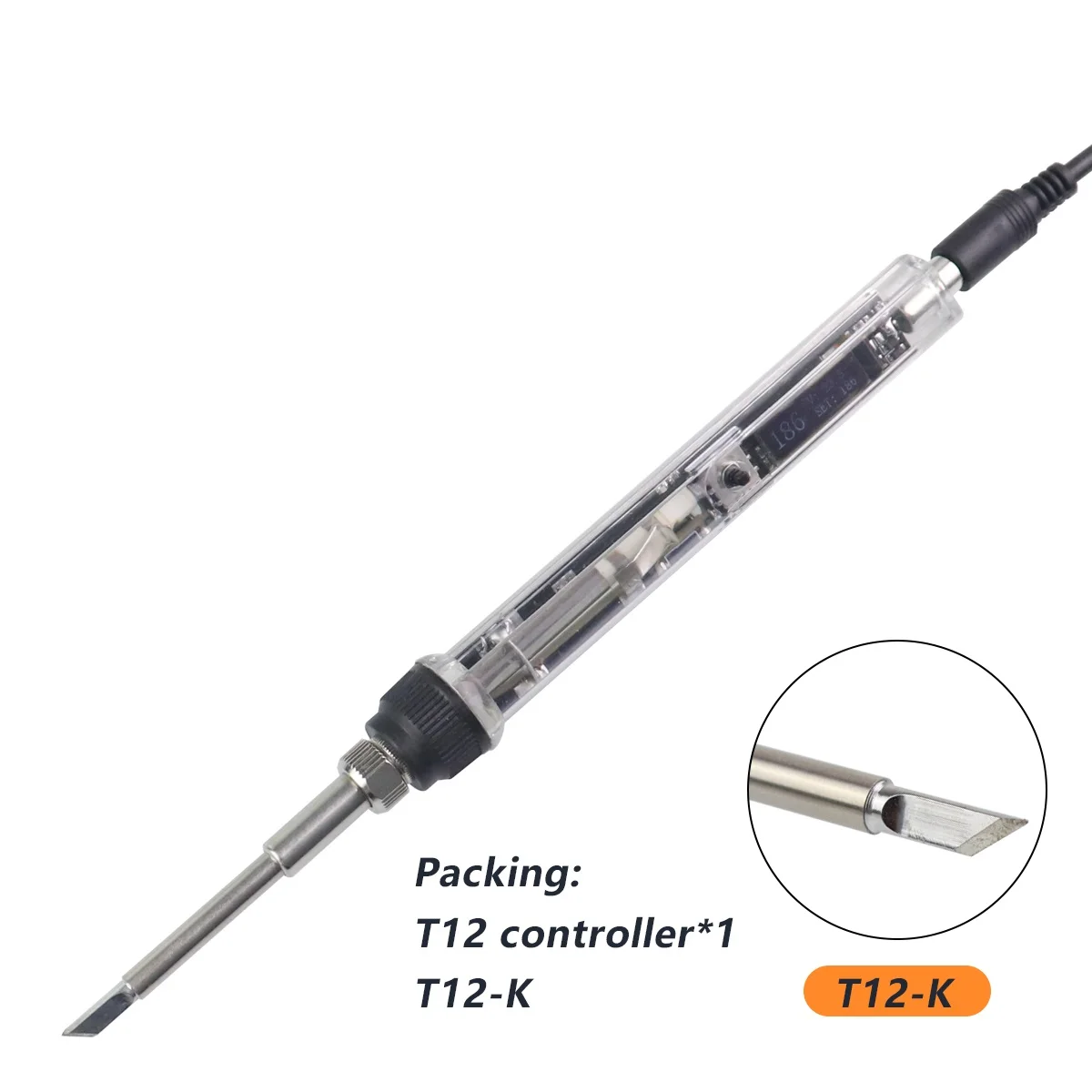 arc welders T12 OLED 75W 12-24V 220-400℃ Adjustable Soldering Iron Station DC5521 T12-K KU D24 BC2 C4 I Tips Set of Welding Solder Tools inverter welder