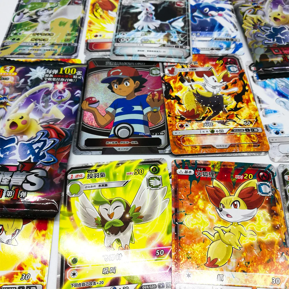 TAKARA TOMY Pokemon Cards Collections 150 pcs/set 5 pcs/bag Table Card Board Game Flash Card Toys for Children Christmas Gifts