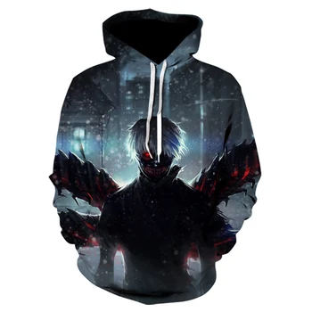

2020NEW Classic anime Tokyo Ghoul 3d Hoodies Autumn Fashion Hoodie harajuku Hip Hop Men Women Hooded Sweatshirt Asian size s-5xl