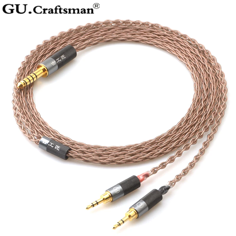 

GUcraftsman 6N OCC copper HE1000 HE560 HE1000 v2 Edition X V2 HE400s 3.5mm/4.4/2.5mm balance Headphone upgrade Cable