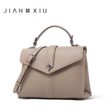 

JIANXIU Brand Genuine Leather Handbags Litchi Texture Women Messenger Bags Famous Brands Handbag 2012 Shoulder Bag Tote 2 Colors