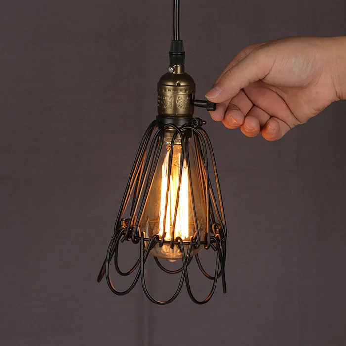 

American-Style Village Style Chandelier/Industrial-Style Chandelier/Vintage Iron Wire Chandelier/Iron Wire Craft Ceiling Lamp