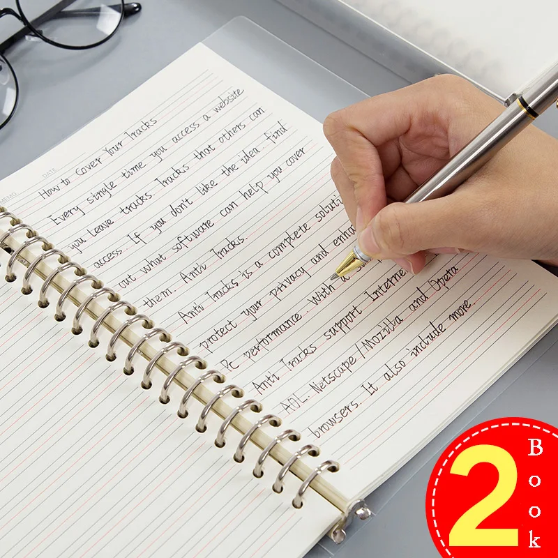 

Books English Book A5 Loose-Leaf Notebook Stationery B5 Thick Coil Four-Line Grid Libros Livros Zeszyt Livres Libro Livro Art