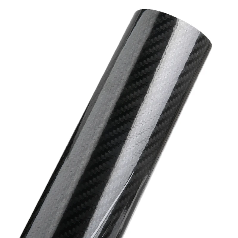 Multipurpose 1PC 5D PVC Glossy Carbon Fiber Car Vinyl Wrap Film Sticker Bubble Free 152x10/15/20/25/30/60CM