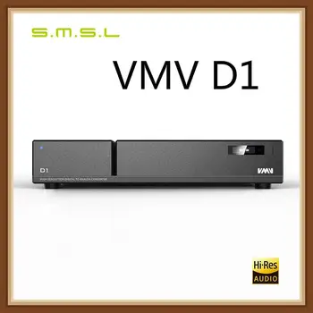 cheap Smsl Vmv D1 Digitale Decoder Analoog Audio Converter Pcm 768Khz 32bit DSD64 512 Usb Fiber Coax ebu Dac